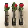 Accent Plus Set of 3 Wall Vases with Glass Cylinders