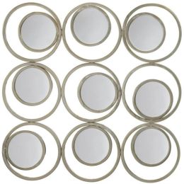 Accent Plus Modern Circles Wall Mirror Decor