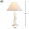 Accent Plus White Seahorse Table Lamp