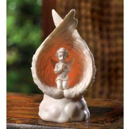 Accent Plus Lighted Wings Praying Angel