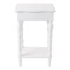 Accent Plus Carved White Side Table