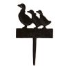 Accent Plus Cast Iron Welcome Garden Stake with Ducks