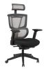 High back excusive office chair with head rest and double backs; color black; 300lbs