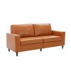 Orisfur. Modern Style 3 Seat Sofa PU Leather Upholstered Couch Furniture for Home or Office (3-Seat Sofa)