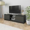 vidaXL TV Cabinet Gray 47.2"x11.8"x14" Engineered Wood