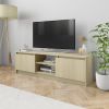 vidaXL TV Cabinet Sonoma Oak 47.2"x11.8"x14" Engineered Wood