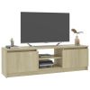 vidaXL TV Cabinet Sonoma Oak 47.2"x11.8"x14" Engineered Wood