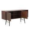 Modern Sideboard ; Buffet Cabinet; Storage Cabinet; TV Stand with 2 Door and 2 drawers ; Anti-Topple Design; and Large Countertop