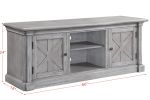 Lucinda TV Stand; Gray Oak 91612