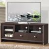 Modern TV Stand with Storage for TVs Up To 60&quot;; Wenge