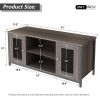 TV Stand for 45 Inches TV; Industrial TV Stand with Storage Shelf; Cable Management; Cabinets; Entertainment Center for Home; Living Room; Office