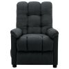 vidaXL Massage Recliner Dark Grey Fabric