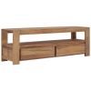 vidaXL TV Cabinet 47.2"x11.8"x15.7" Solid Teak Wood