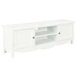 vidaXL TV Cabinet White 47.2"x11.8"x15.7" Wood