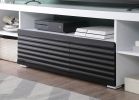 Buck II TV Stand in White &amp; Black High Gloss Finish LV00998