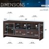 Modern TV Stand with Storage for TVs Up To 60&quot;; Wenge