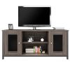 TV Stand for 45 Inches TV; Industrial TV Stand with Storage Shelf; Cable Management; Cabinets; Entertainment Center for Home; Living Room; Office