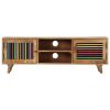 vidaXL TV Cabinet 47.2"x11.8"x15.7" Solid Mango Wood