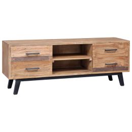 vidaXL TV Cabinet 47.2"x11.8"x17.7" Solid Teak