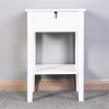 White Bathroom Floor-standing Storage Table with a Drawer YF