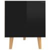 vidaXL TV Cabinet High Gloss Black 35.4"x15.7"x19.1" Engineered Wood