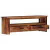 vidaXL TV Cabinet 46.6"x11.8"x15.7" Solid Sheesham Wood