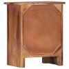 vidaXL Nightstand 15.7"x11.8"x19.6" Solid Sheesham Wood