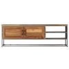 vidaXL TV Cabinet Recycled Teak and Steel 47.2"x11.8"x15.7"