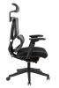 High back excusive office chair with head rest and double backs; color black; 300lbs