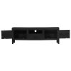 vidaXL TV Cabinet Black 46.5"x11.8"x15.7" Solid Mango Wood