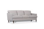 Helena Sofa; Pearl Gray Leather 54575