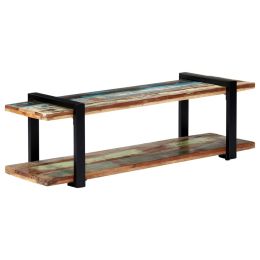 vidaXL TV Cabinet 51.2"x15.7"x15.7" Solid Reclaimed Wood