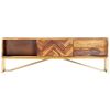 vidaXL TV Cabinet 55.1"x11.8"x17.7" Solid Sheesham Wood