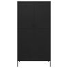 vidaXL Wardrobe Black 35.4"x19.7"x70.9" Steel