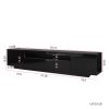 TV Cabinet Wholesale; Black TV Stand with Lights; Modern LED TV Cabinet with Storage Drawers; Living Room Entertainment Center Media