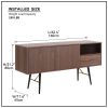 Modern Sideboard ; Buffet Cabinet; Storage Cabinet; TV Stand with 2 Door and 2 drawers ; Anti-Topple Design; and Large Countertop