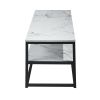 47.2 inch White Marble Pattern TV STAND With Storage