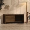 vidaXL TV Cabinet Brown Oak 35.4"x13.8"x15.7" Engineered Wood