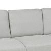 3-Seat Sofa Living Room Linen Fabric Sofa (Light Gray)