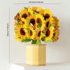 1pc 3D Pop Up Flower Greeting Card With Envelope Sunflower Bouquet Gift For Birthday New Year Wedding Anniversary