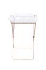 Cercie Tray Table in Clear Acrylic & Copper 98189