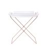 Cercie Tray Table in Clear Acrylic & Copper 98189