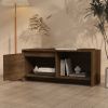 vidaXL TV Cabinet Brown Oak 35.4"x13.8"x15.7" Engineered Wood