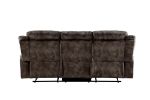 Zubaida Sofa (Glider &amp; Motion); 2-Tone Chocolate Velvet 55020