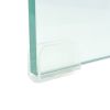 vidaXL TV Stand / Monitor Riser Glass Clear 27.6"x11.8"x5.1"