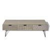 vidaXL TV Cabinet with 3 Drawers 47.2"x15.7"x14.2" Gray