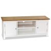 vidaXL TV Cabinet 47.2"x13.8"x18.9" Solid Oak Wood