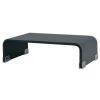 vidaXL TV Stand / Monitor Riser Glass Black 15.7"x9.8"x4.3"