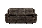 Zubaida Sofa (Glider &amp; Motion); 2-Tone Chocolate Velvet 55020