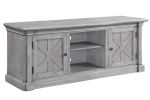 Lucinda TV Stand; Gray Oak 91612